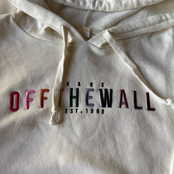 vans cropped white hoodie - Picture 2 of 4